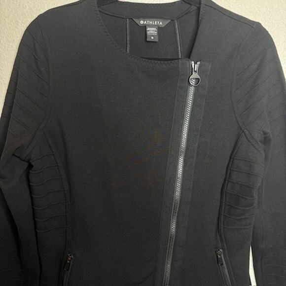 Athleta NEW Black Motto Jacket Sz Medium - Picture 11 of 16
